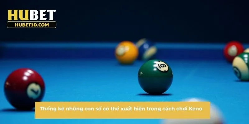 Thống kê những con số có thể xuất hiện trong cách chơi Keno
